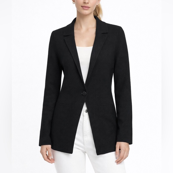 Altuzarra Knit Blazer Women’s Xs Black Career Office Layering Stretch Tailored